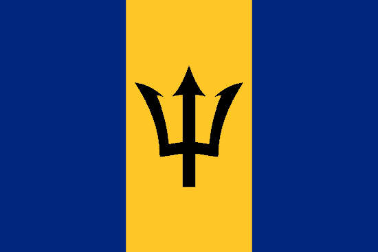 Barbados' Flag