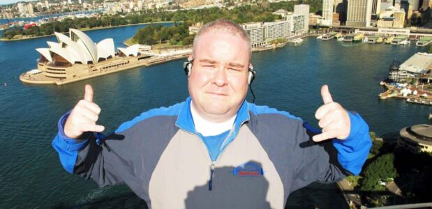 Top of Sydney Harbour Bridge: Opera House Background