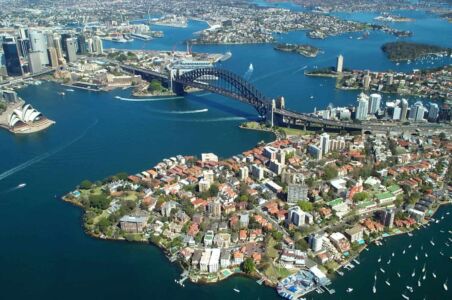 Sydney Harbour Ariel View
