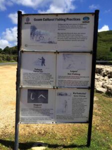 Guam Cultural Fishing Practices Sign
